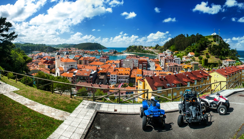 vista de ribadesella con quads